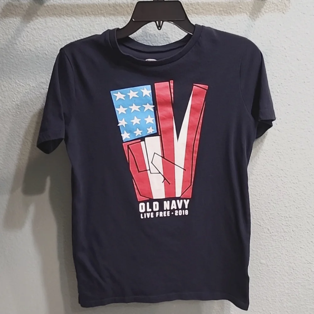Old Navy Live Free 2018 TShirt Navy Youth Size XL
